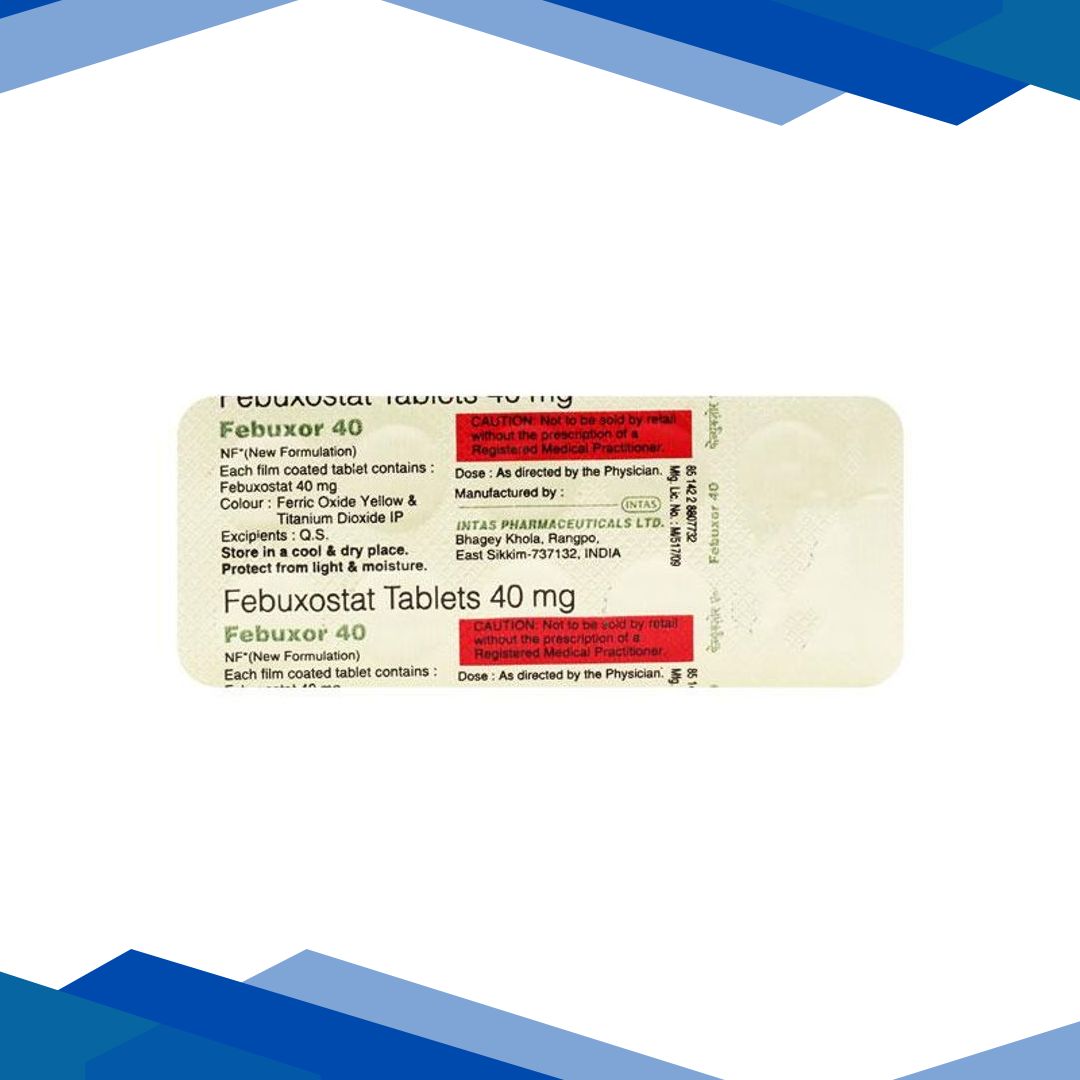 Febuxor 40mg Tablet 10’S