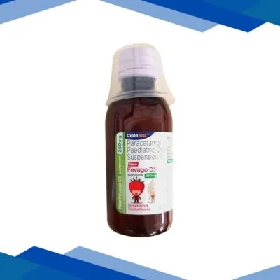 FEVAGO DS NEW STRAWBERRY & VANILLA FLAVOUR 250mg Suspension 60ml