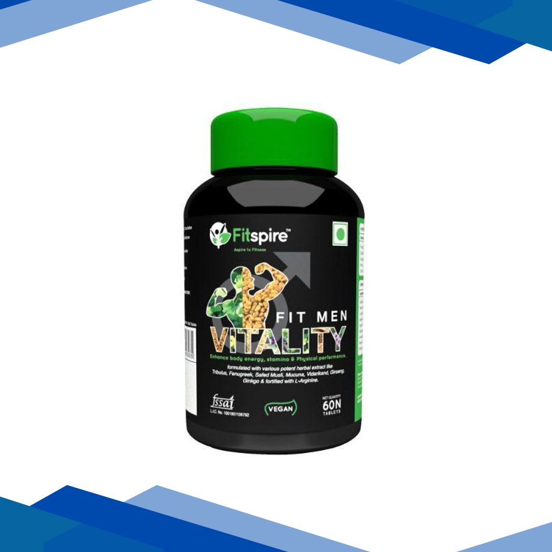 Fitspire Fit Men Vitality for Stamina Body Energy Physical Perfomance 60 Capsules 1’s