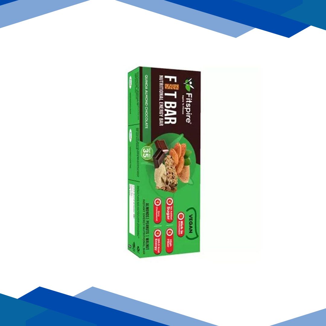 Fitspire Fit Nutrition Energy Bar Quinoa Almond 35 gm