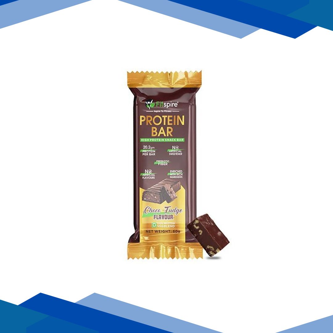 Fitspire Protein Bar Protein No Artificial Sweetener and Flavor Choco Fudge Flavor 60 gm