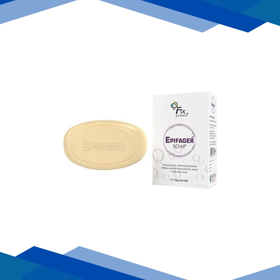 Fixderma Kojic Acid Soap, Epifager Soap, Fades Dark Spots, Brighten & Lighten the Skin (75 g)
