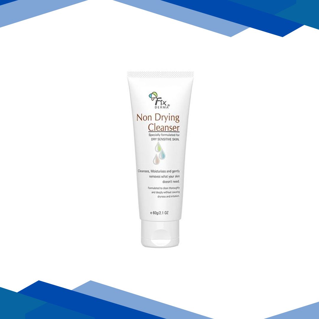 Fixderma Non Drying Cleanser, Gentle, Pore-Refining, Soap Free For Dry & Sensitive Skin (60gm )