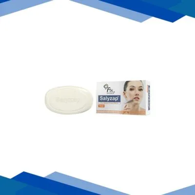 Fixderma Salyzap Soap with Salicylic Acid, Tea Tree Oil & Vitamin E, Acne Soap for Oily Skin 75 gm