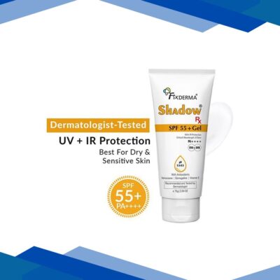 Fixderma Shadow RX Sunscreen SPF 55+ Gel Sunscreen For Oily Skin 75 gm