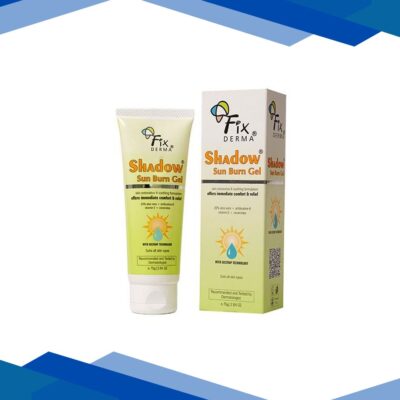 Fixderma Shadow Sun Burn Gel with 20% Aloe Vera Gel & Vitamin E Sunburn Cream for Face 75 gm