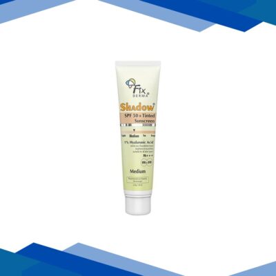 Fixderma Shadow Tinted Sunscreen Medium SPF 50 PA+++ – UVA & UVB Protection, All Skin Types 30 gm
