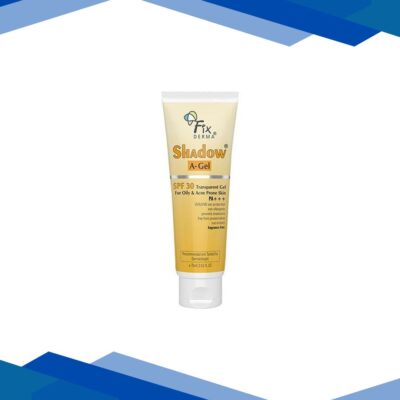 Fixderma Sunscreen – SPF 30 PA+++ Shadow A-Gel SPF 30 Sunscreen For Acne Prone Skin (75ml)