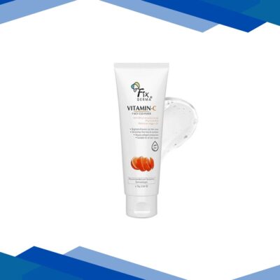 Fixderma Vitamin C Face Cleanser Dull Skin, for Women & Men, Evens Skin Tone Face Wash (75 g)