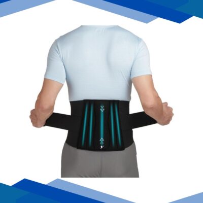 Flamingo Lumbar Sacro Belt – Black & Turqoise blue (OC – 2001) (XXL) 1’s