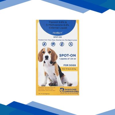 FLICKOUT F SPOT ON (VET) FOR DOGS 10-20KG Liquid 1.34ml
