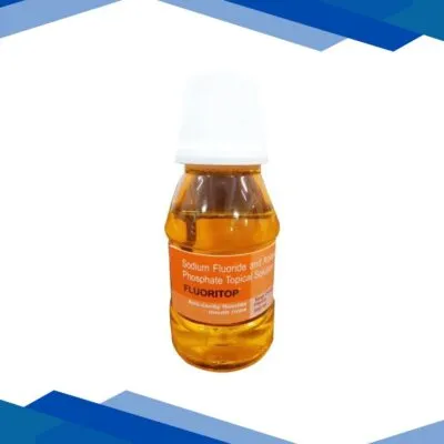 Fluoritop Tangy Orange Flavour Mouth Rinse 160ml