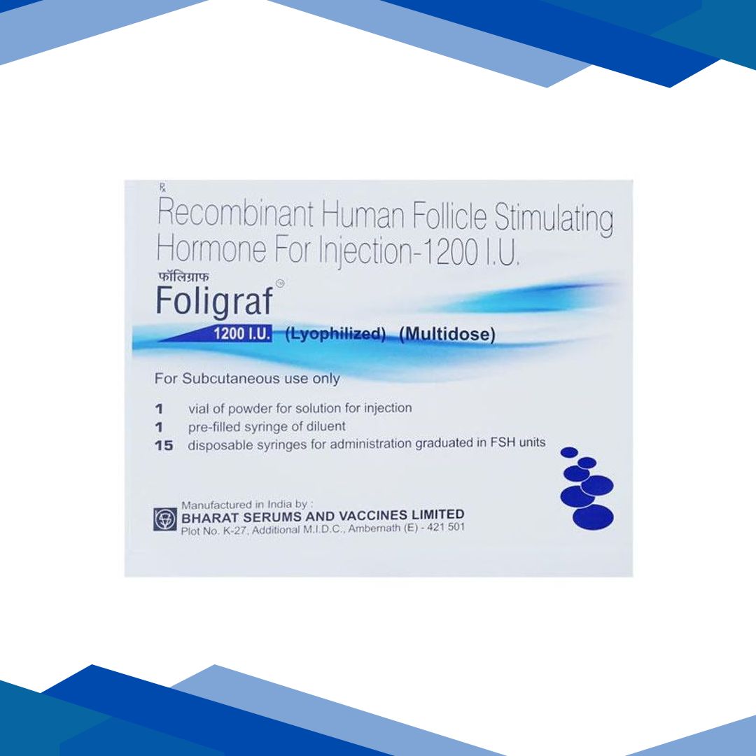 Foligraf 1200IU Injection 1’S