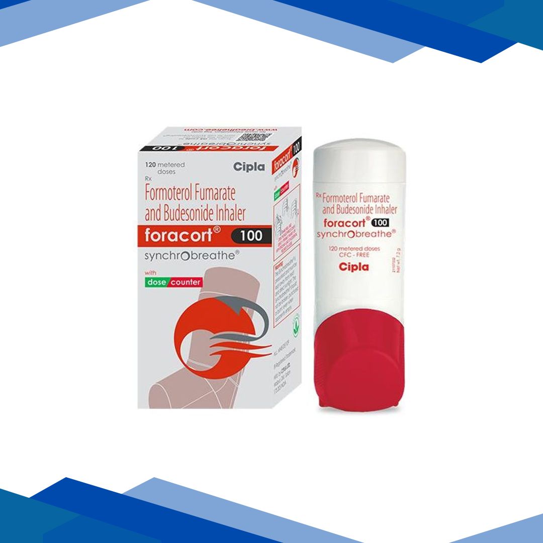 FORACORT 100 SYNCHROBREATHE WITH DOSE COUNTER 120md Inhaler 1’s