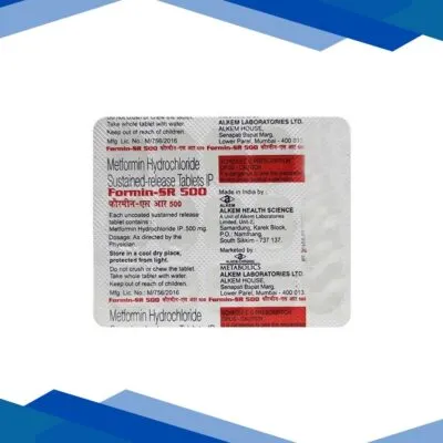 Formin SR 500mg Tablet 15’S