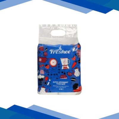 Freshee 4 in 1 Super Absorbent Food Safe 2 Ply Premium Kitchen Towels 60’s