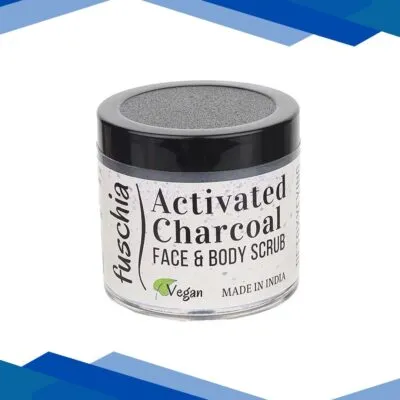 Fuschia Detoxifying Face & Body Scrub – Activated Charcoal 50 gm