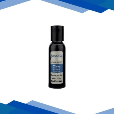 Fuschia Soap Free Face Wash – Detox Activated Charcoal 50 ml
