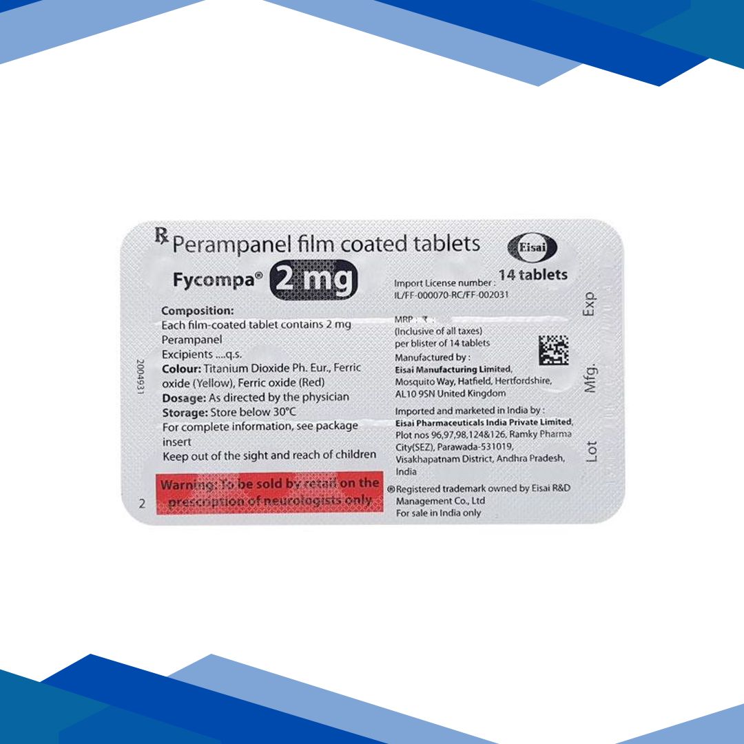 FYCOMPA 2mg Tablet 14’s