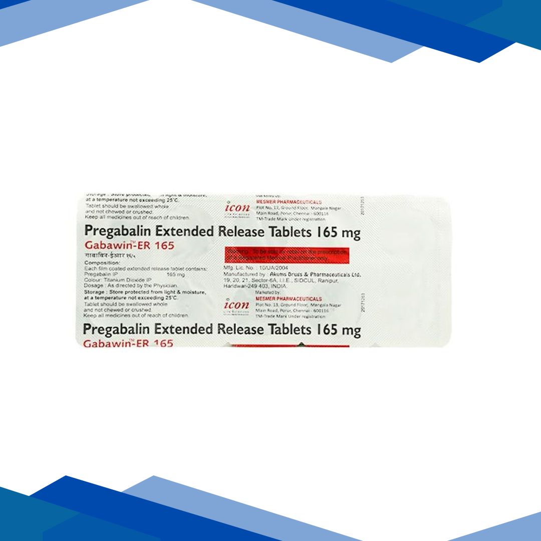 GABAWIN ER 165 Tablet 10’s