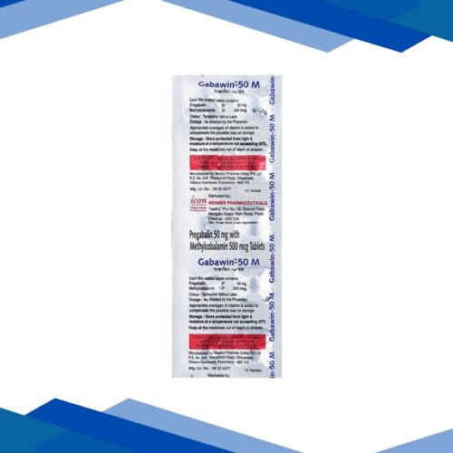 Gabawin M 50mg Tablet 10’S