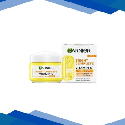 Garnier Bright Complete 3X Vitamin C+Lemon SPF 40 /PA+++ Serum Cream 45gm