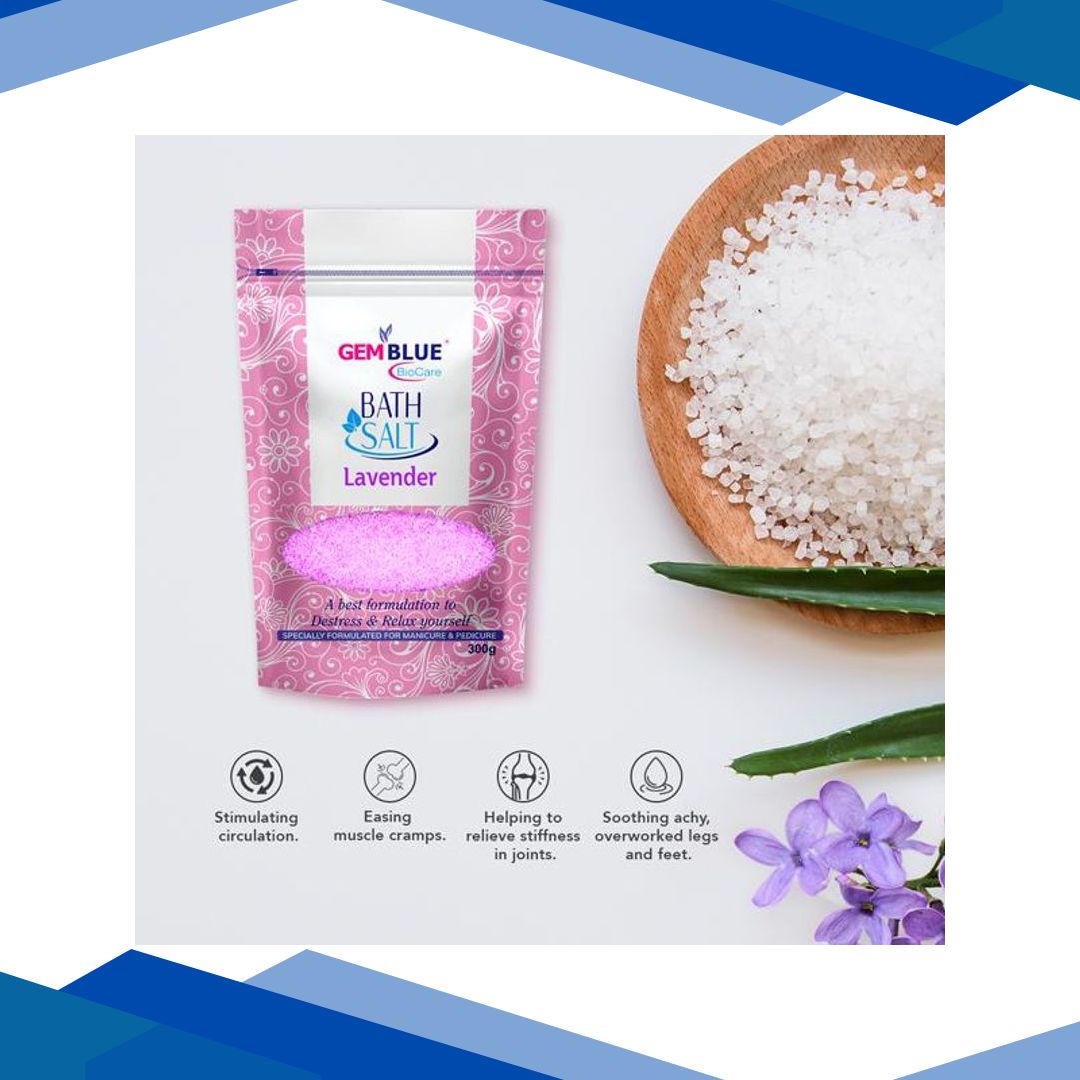 Gemblue Biocare Epson Bath Salt – Lavender 300 gm
