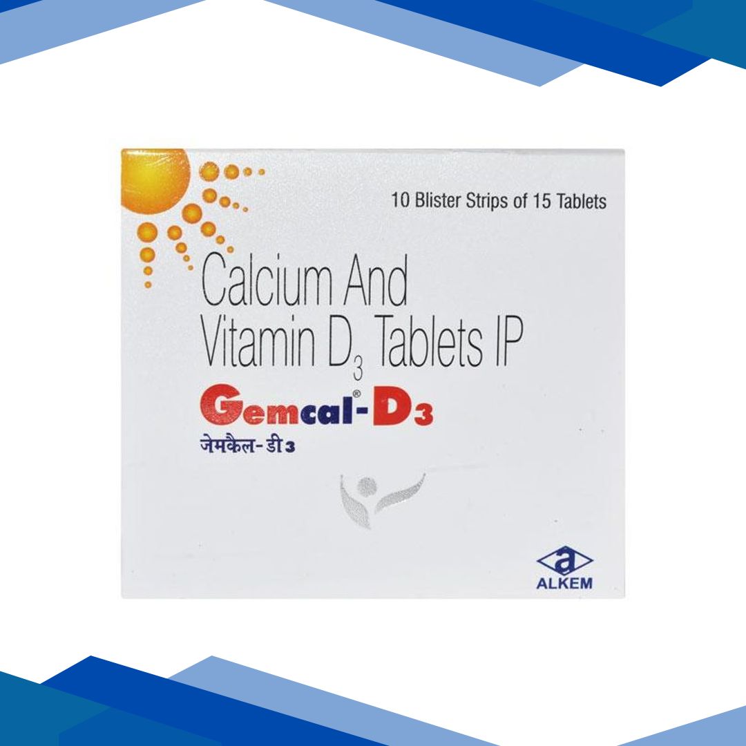 GEMCAL D3 Tablet 15’s