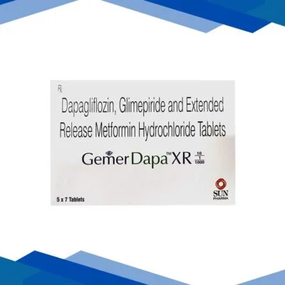 GEMER DAPA XR 10/1/1000 Tablet 7’s