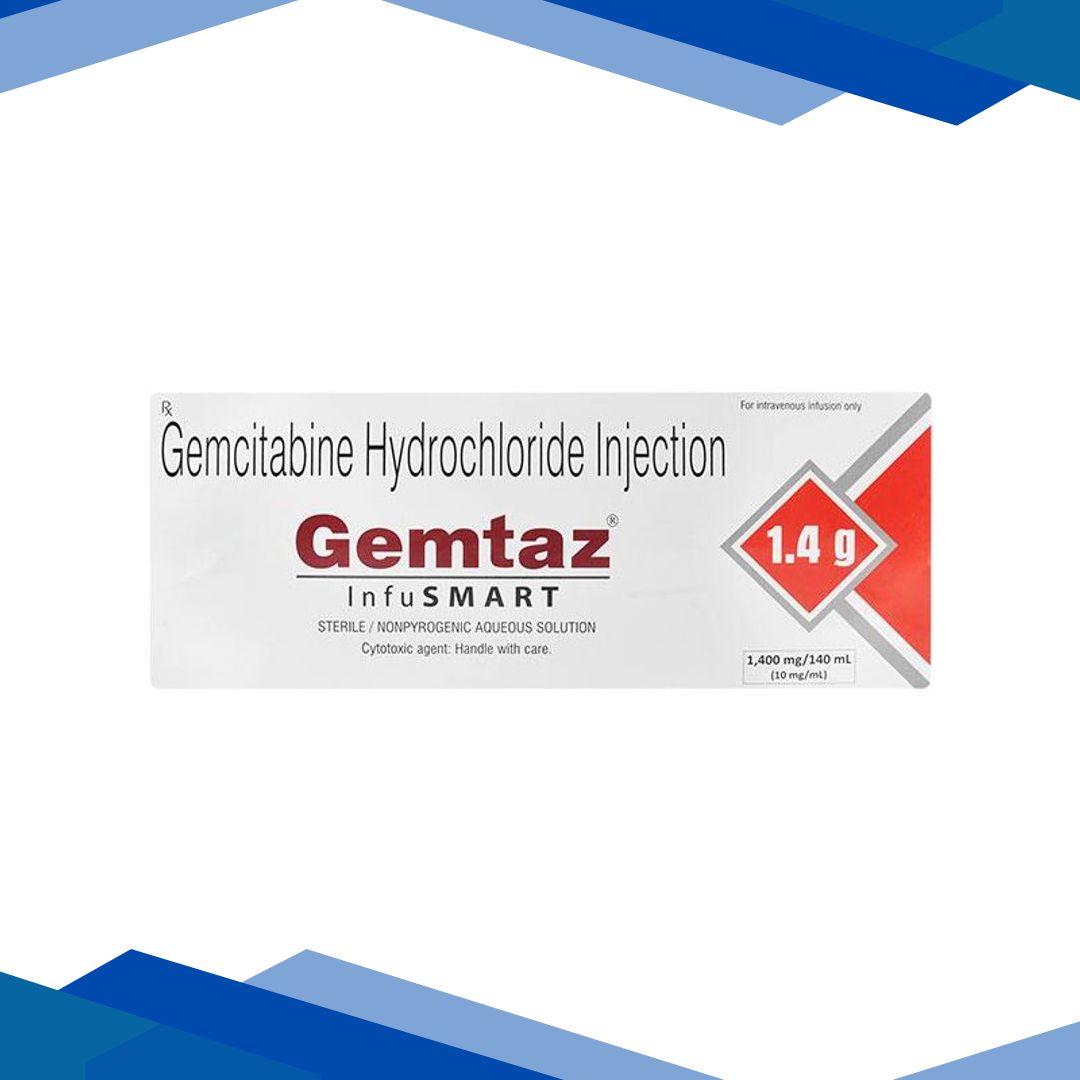 GEMTAZ INFUSMART 1.4gm Injection 140ml