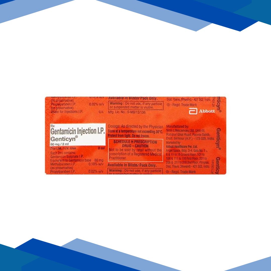 Genticyn 80mg Injection 2ml
