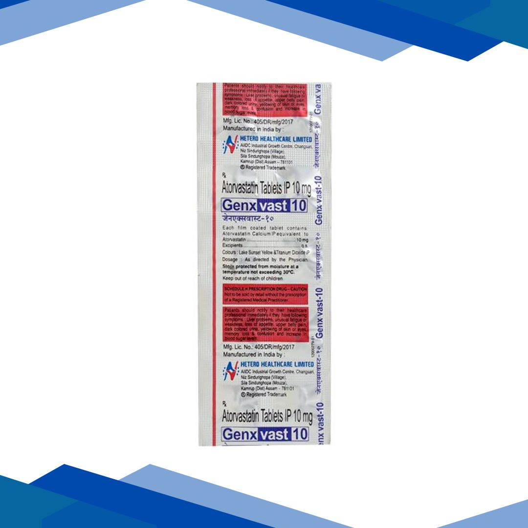 Genxvast 10mg Tablet 10’S