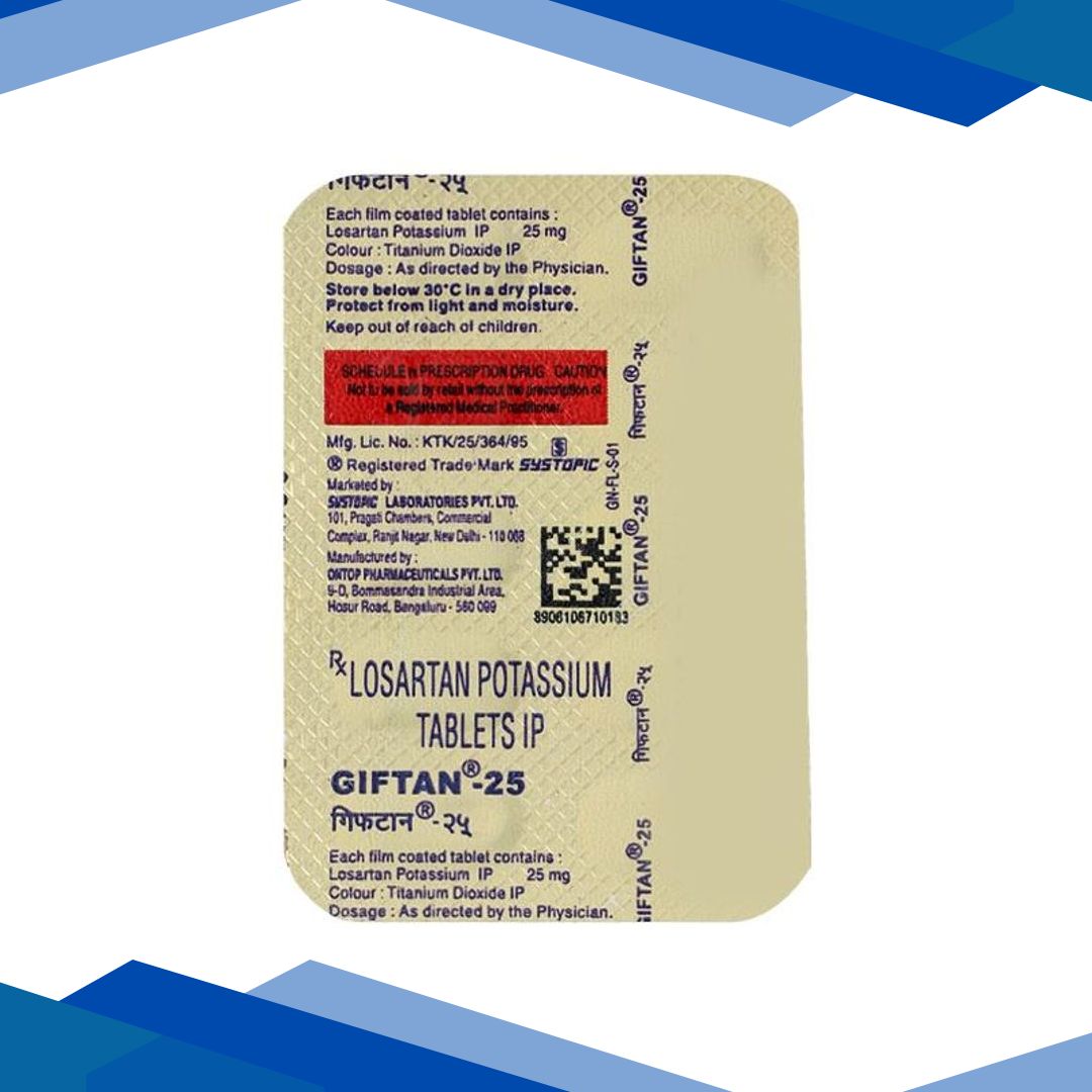 Giftan 25mg Tablet 10’S
