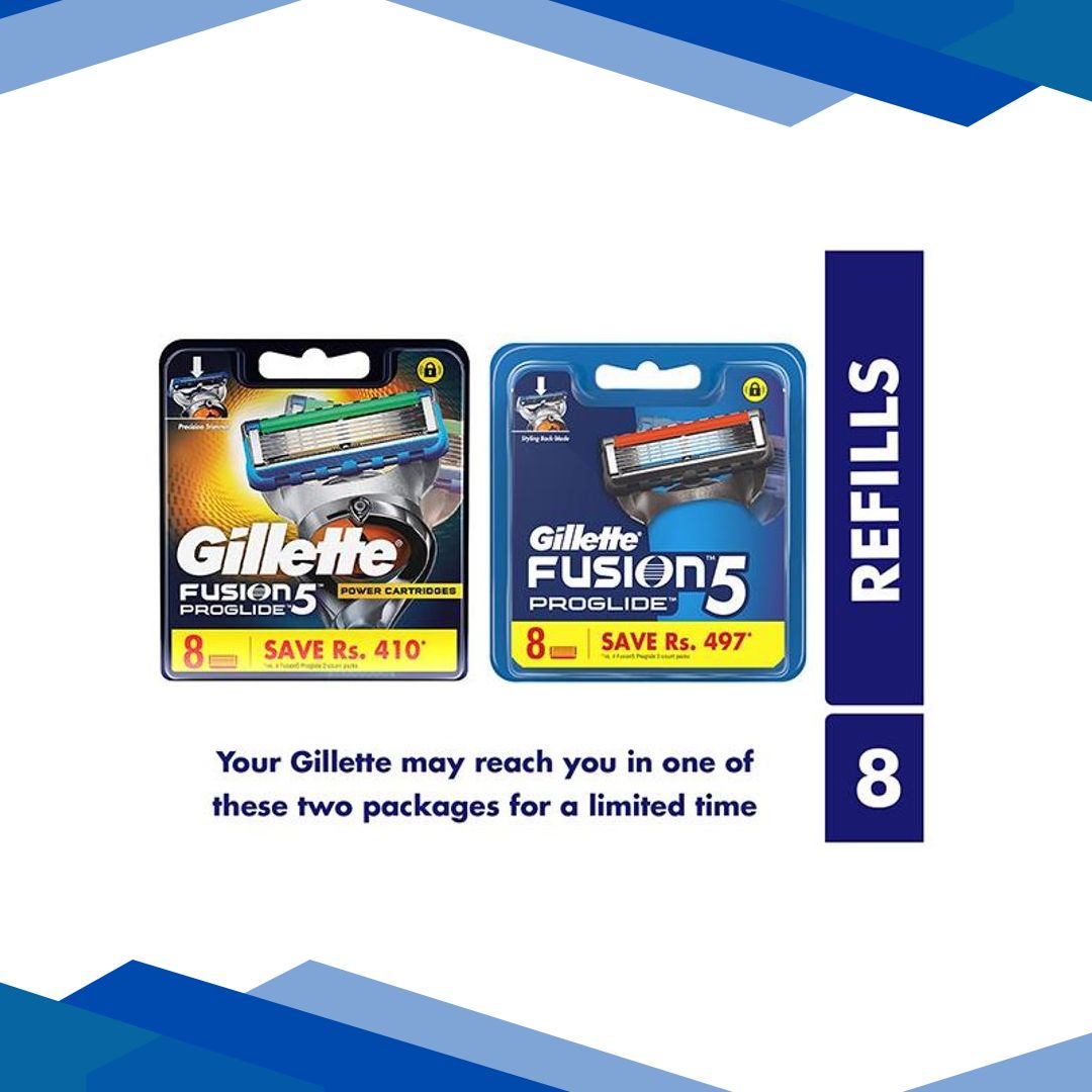 Gillette Fusion 5 Proglide Cartridge – 8N Pack 1’s