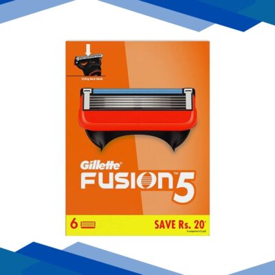 Gillette Fusion Manual Blades – 6 Count for Styling Back Blade 6’s