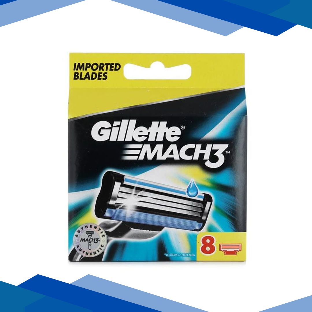 Gillette Mach 3 Cartridges 8’s