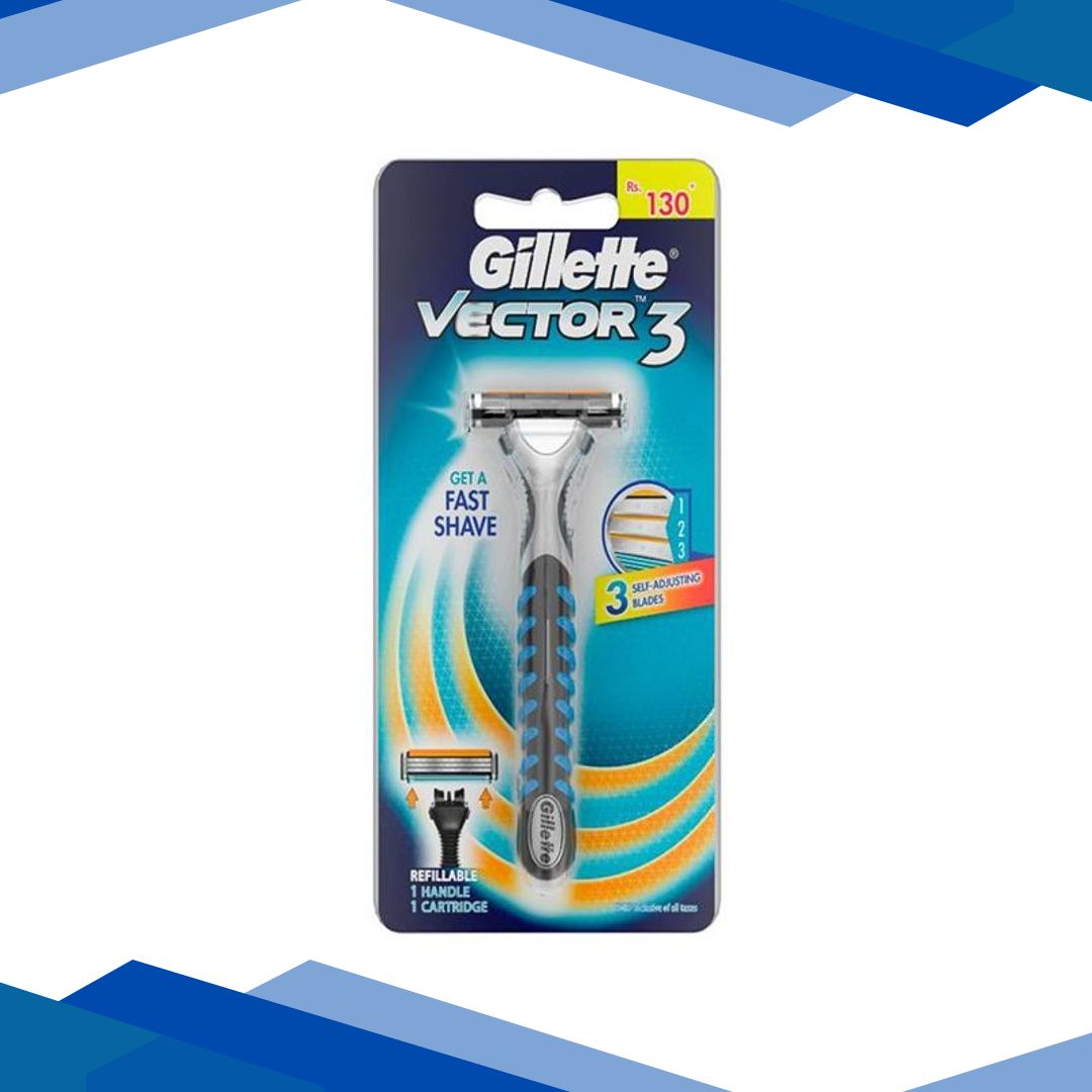 Gillette Vector 3 Manual Shaving Razor 1’s