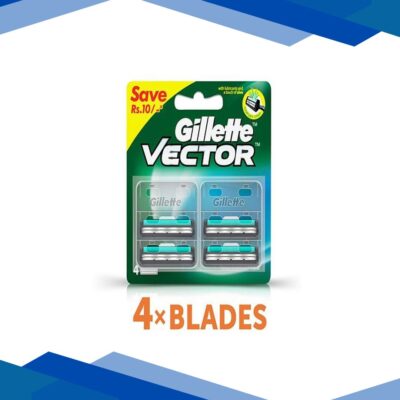 Gillette Vector+ Cartridges 4’s