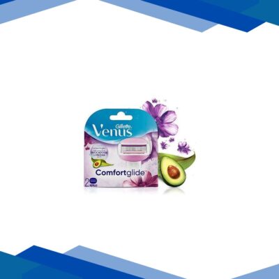 Gillette Venus Comfortglide 2 Soap Gel Bar With A Touch Of Avocado & Freesia Scent Cartridges – 2’s