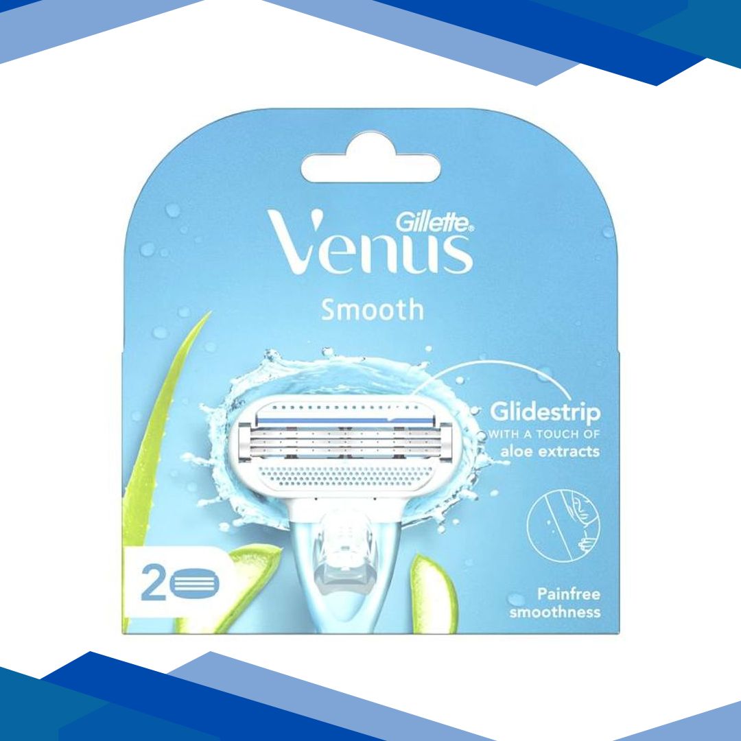 Gillette Venus Smooth Cartridges – Aloe Extract 2’s