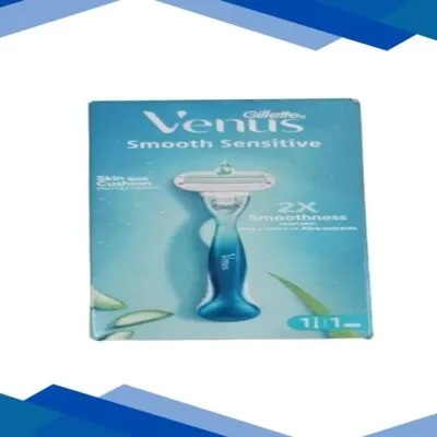 Gillette Venus Smooth Sensitive 2X Smoothness With A Touch OF Aloe Extracts Razor 1’s