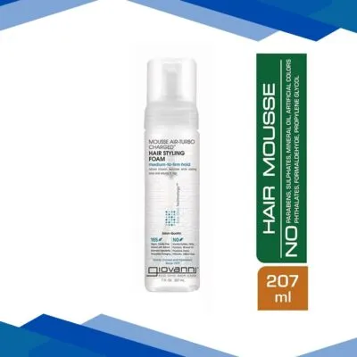Giovanni Organic Natural Mousse Hair Styling Spray Foam 207 ml
