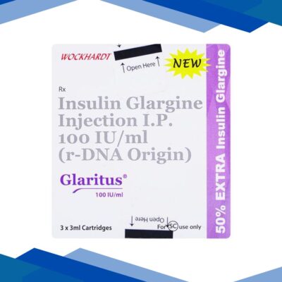 Glaritus New 100IU Cartridge 3X3ml