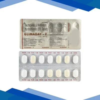 Glimaday 2mg Tablet 14’S