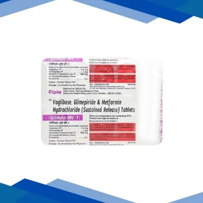 Glimda MV 1mg Tablet 10’S