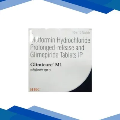 GLIMICURE M 1mg Tablet 15’s