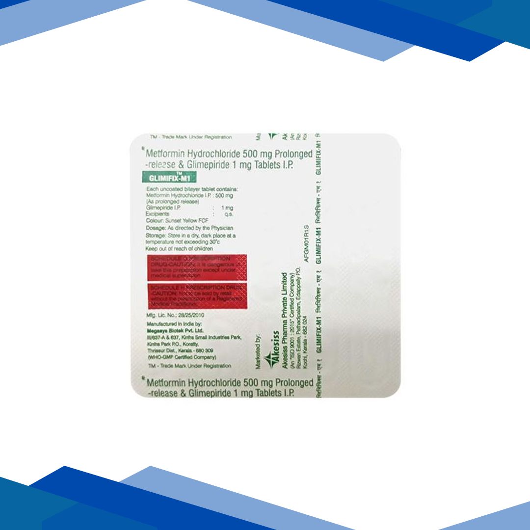 GLIMIFIX M 1 Tablet 15’s