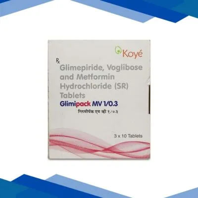 Glimipack MV 1/500/0.3mg Tablet 10’S