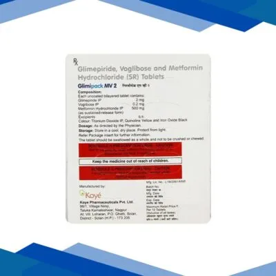 Glimipack MV 2/500/0.2mg Tablet 30’S