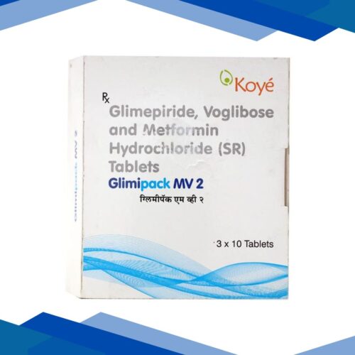 Glimipack MV 2mg Tablet 10’S